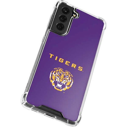 Louisiana State University - LSU Tigers Purple Galaxy S21 FE Clear Case